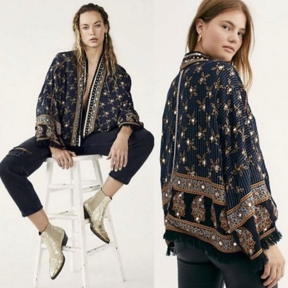 Free People Ray of Sun Boho Mimono Jacket - Picture 2 of 15
